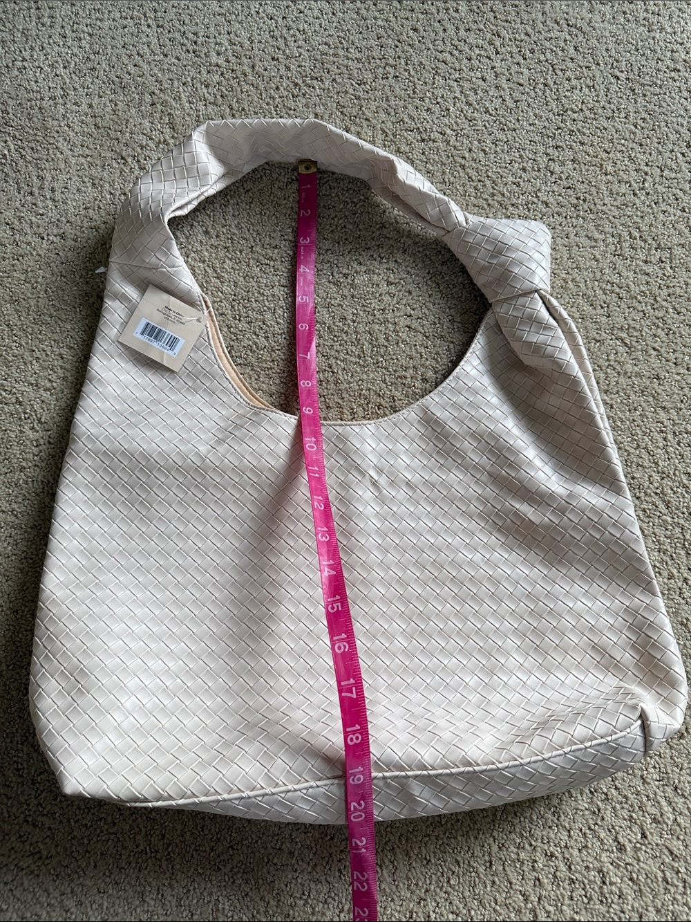 Ulta Beauty Cream Woven Shoulder Tote - Picture 7 of 7